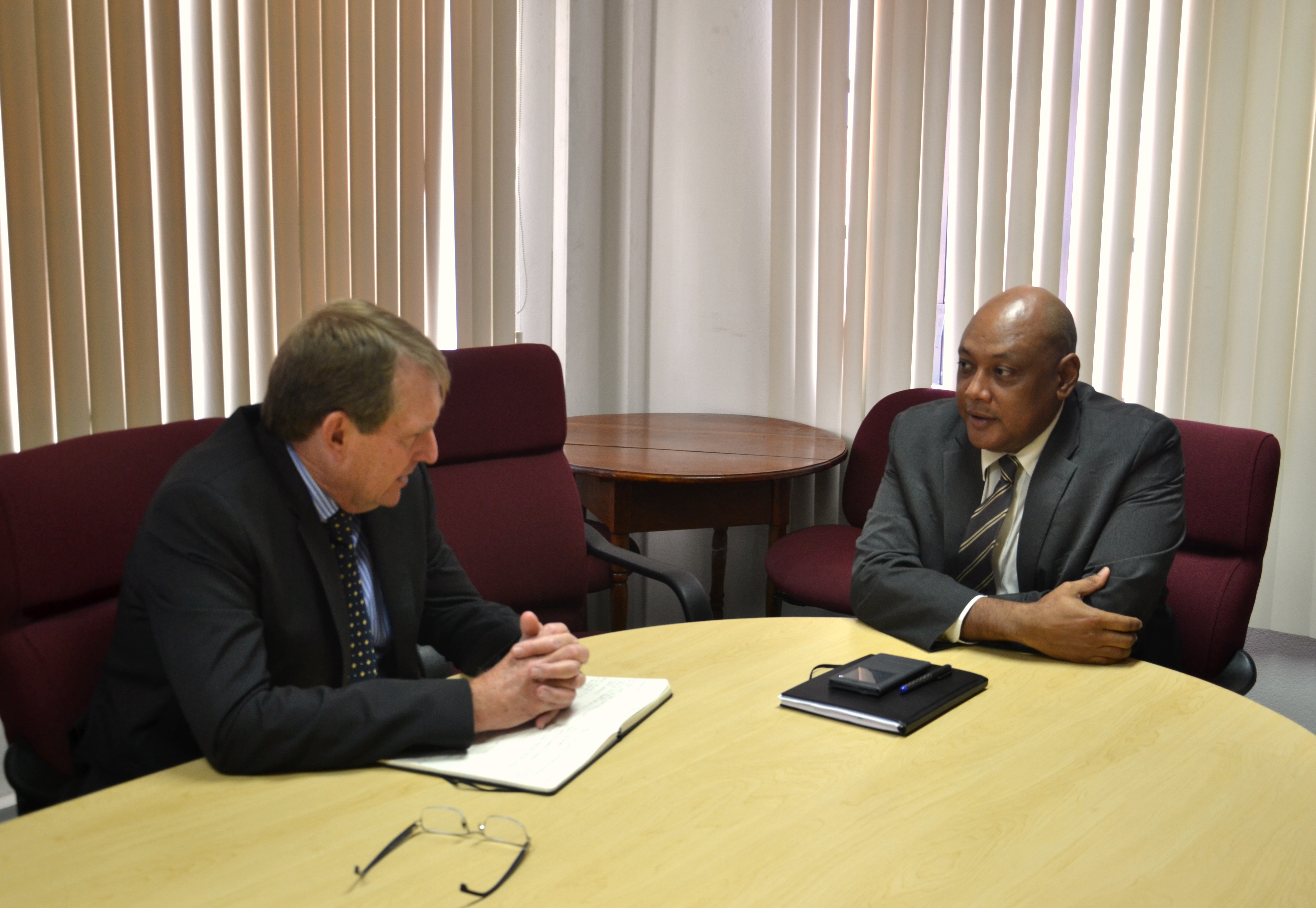 High Commission pays Courtesy Call on Minister Trotman – of Natural Resources
